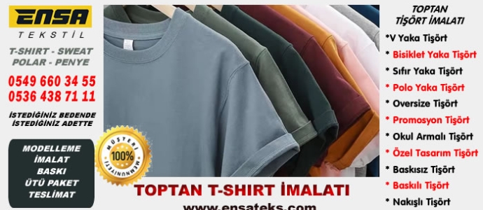 Ensa Tekstil | Toptan Tişört İmalatı