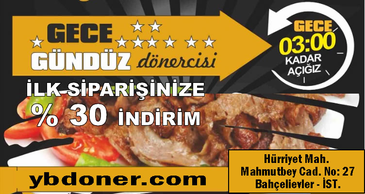 Bahçelievler Gece Gündüz Dönercisi